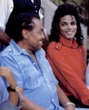 Father and Son. Michael and Joseph Jackson.